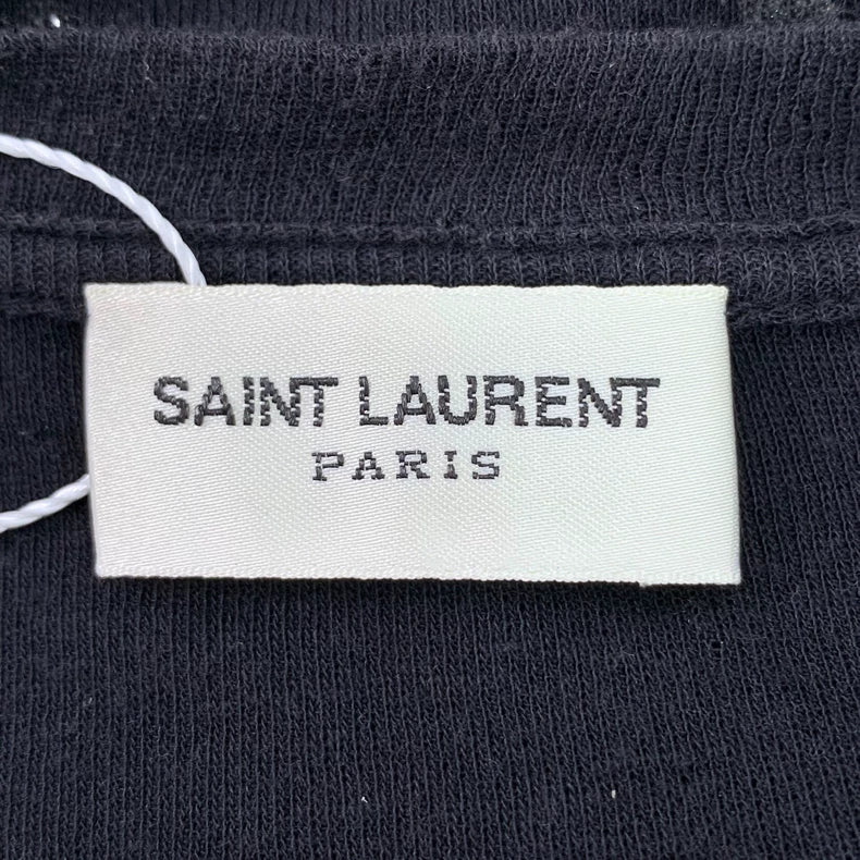 Saint Laurent Black Sequin Short Sleeve T-shirt