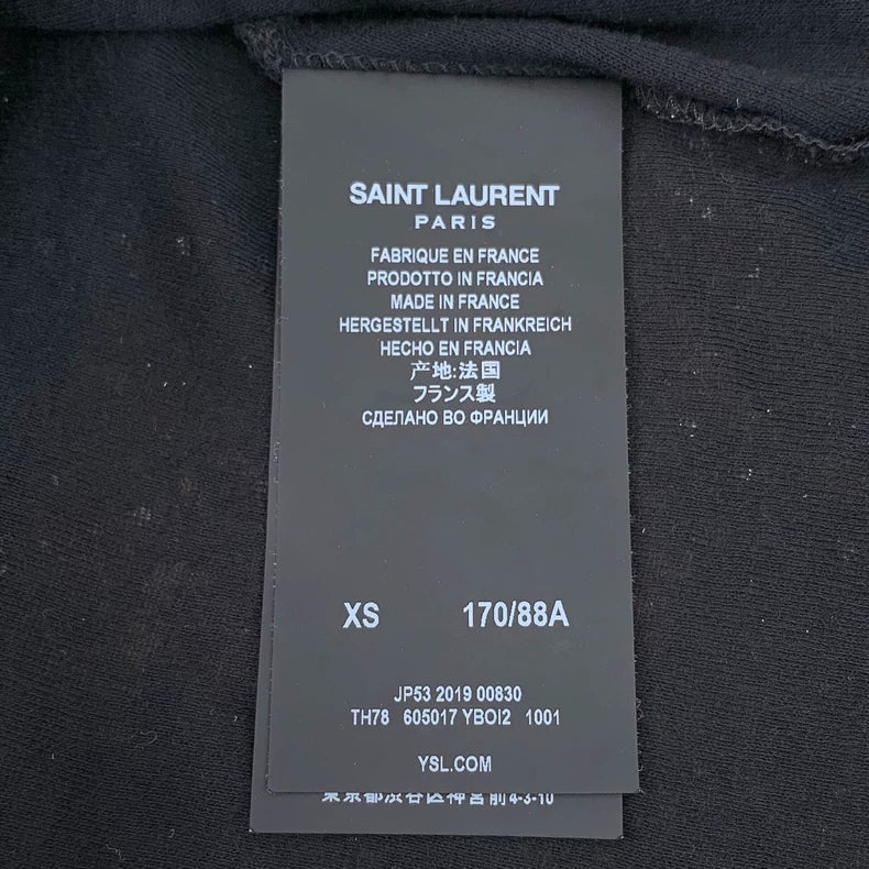 Saint Laurent Black Sequin Short Sleeve T-shirt