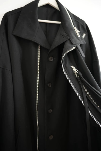 Yohji Yamamoto Black Chain Coat