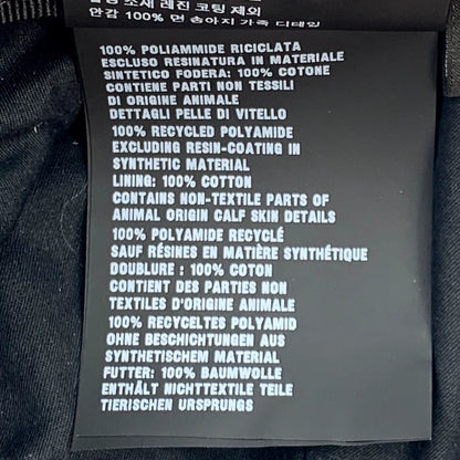 Prada Black Triangle Logo Beret Hat