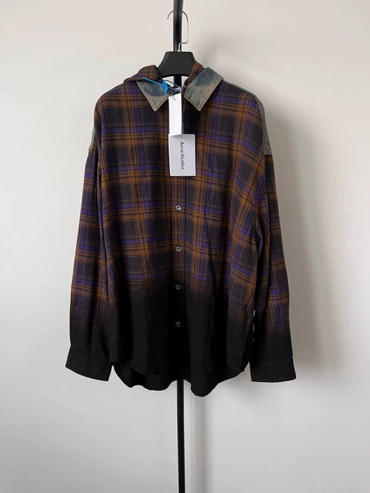 Acne Studios Denim Plaid Layered Jacket-yf