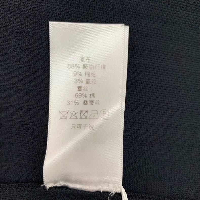 Celine Black Hollow Round Neck T-shirt