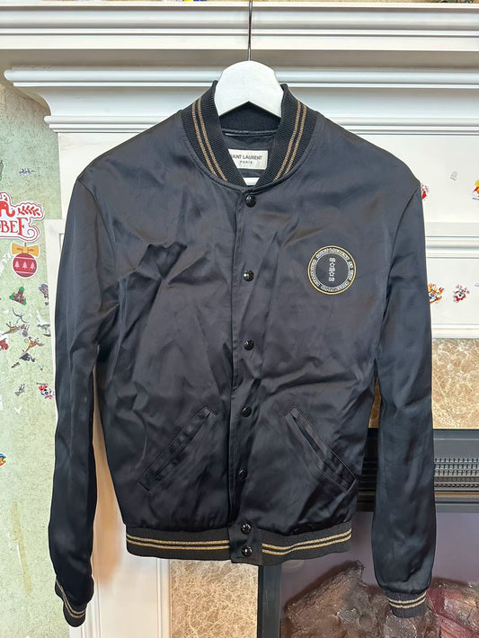 Saint Laurent Black Silk Jacket for Spring