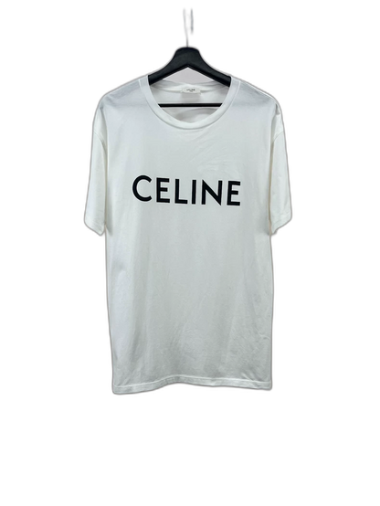 Celine Logo Print Short Sleeve T-Shirt