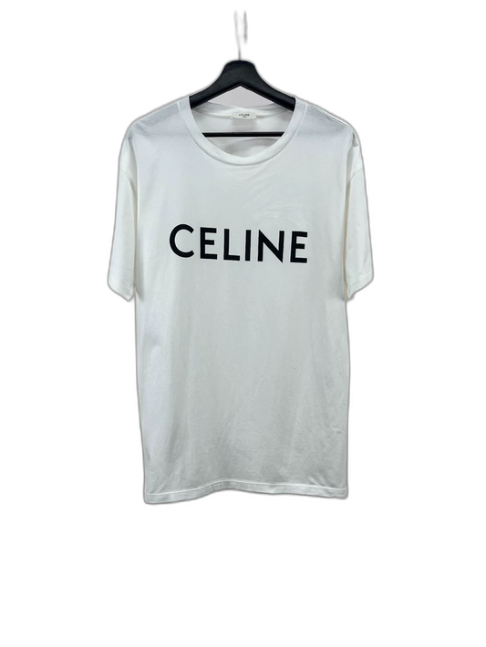 Celine Logo Print Short Sleeve T-Shirt
