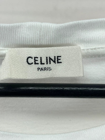 Celine Logo Print Short Sleeve T-Shirt