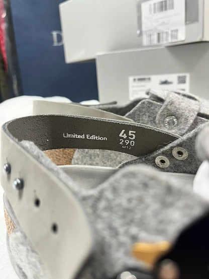 Dior Birkenstock Tokio Mules in Grey