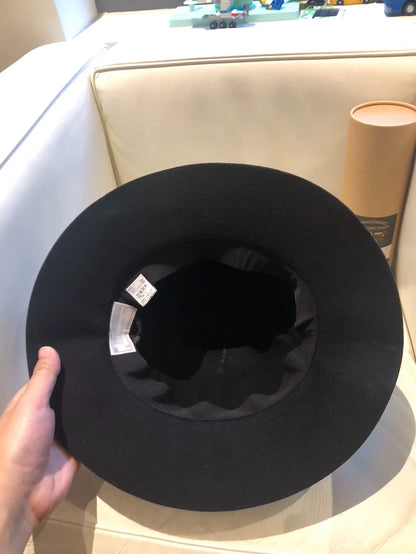 Black Felt Dress Hat for Men