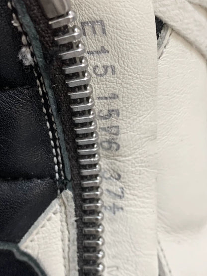 Rick Owens White Black Geobasket Sneakers-yf