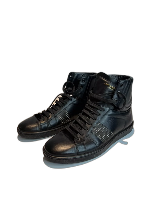 Black High-Top Sneakers by Saint Laurent