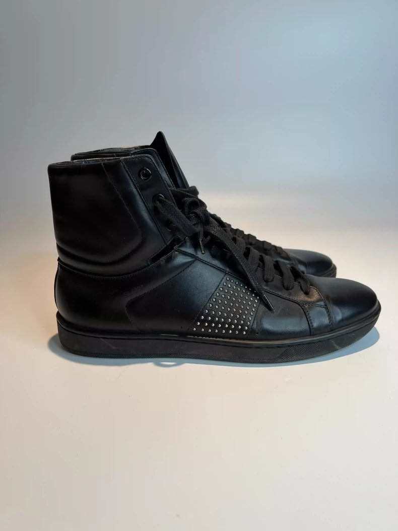 Black High-Top Sneakers by Saint Laurent