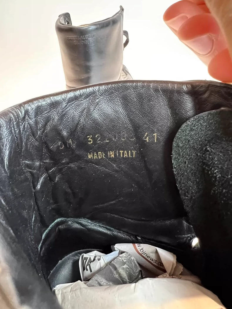 Black High-Top Sneakers by Saint Laurent