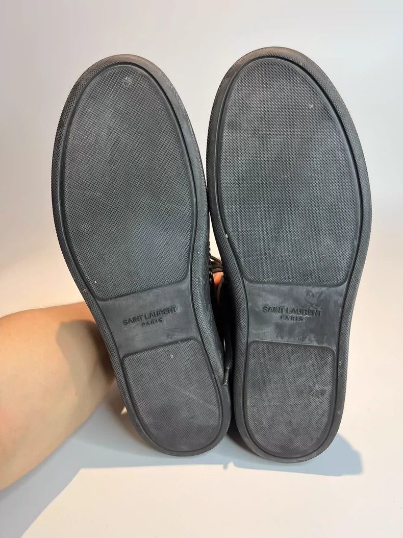 Black High-Top Sneakers by Saint Laurent