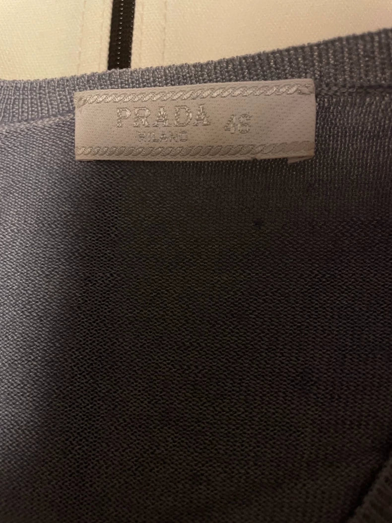 Prada Wool Silk Blend Knitted Sweater