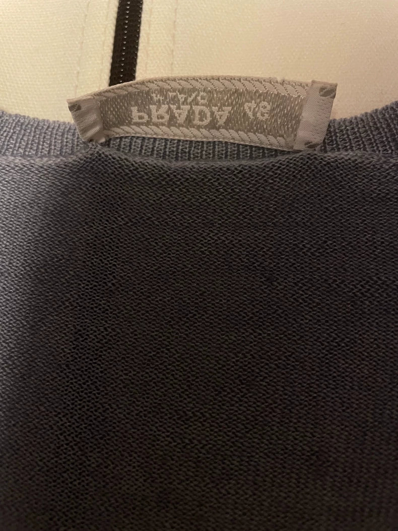 Prada Wool Silk Blend Knitted Sweater