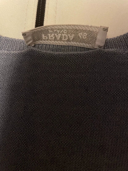 Prada Wool Silk Blend Knitted Sweater