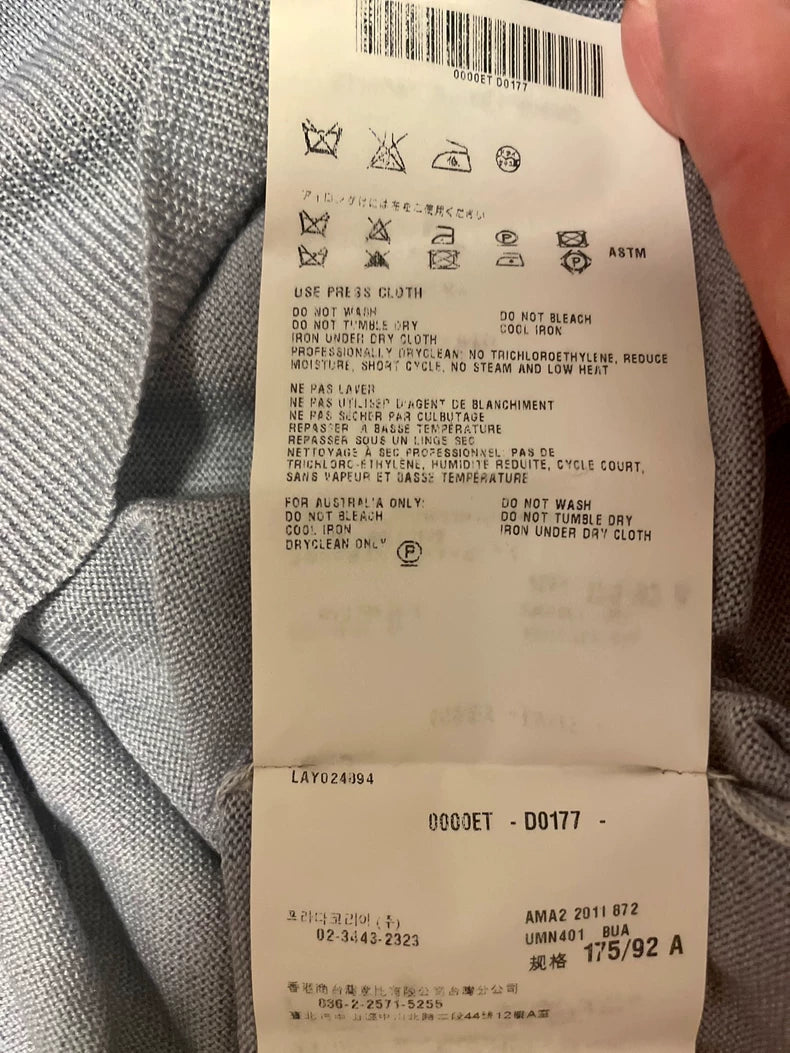 Prada Wool Silk Blend Knitted Sweater