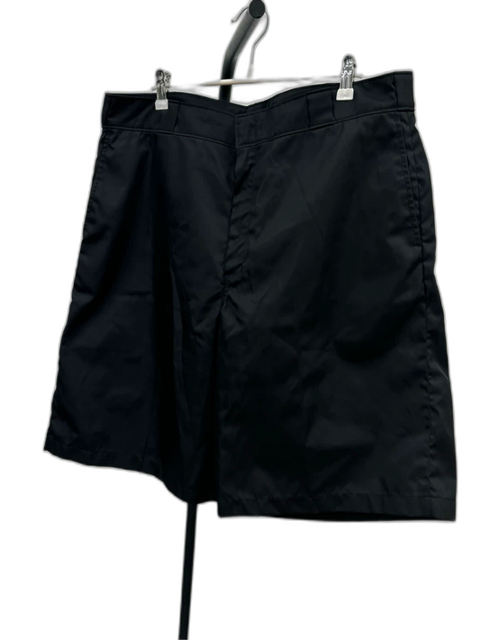 Prada Classic Nylon Shorts with Metal Triangle Logo