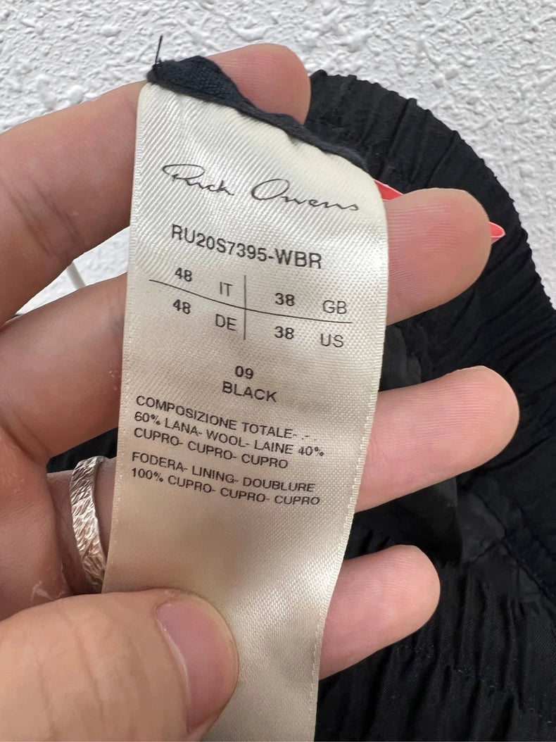 Rick Owens Drawstring Cropped Pants