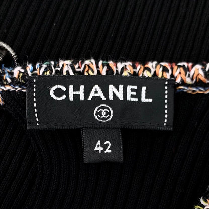 Chanel Black Lace Short Sleeve T-Shirt