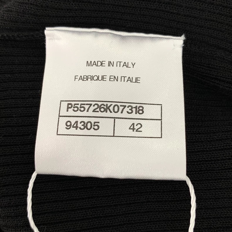 Chanel Black Lace Short Sleeve T-Shirt