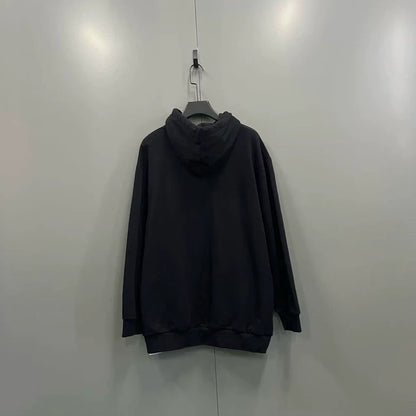 Celine Black Studded Logo Hoodie XS