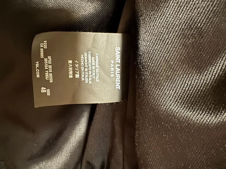 Saint Laurent Wool Biker Jacket