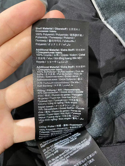 Porsche Design Gray Fur Trim Wool Down Coat