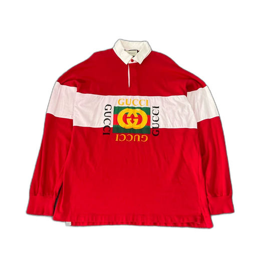 Gucci Long Sleeve Polo Shirt