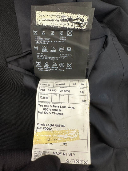 Prada Black Wool Suit Jacket for Men