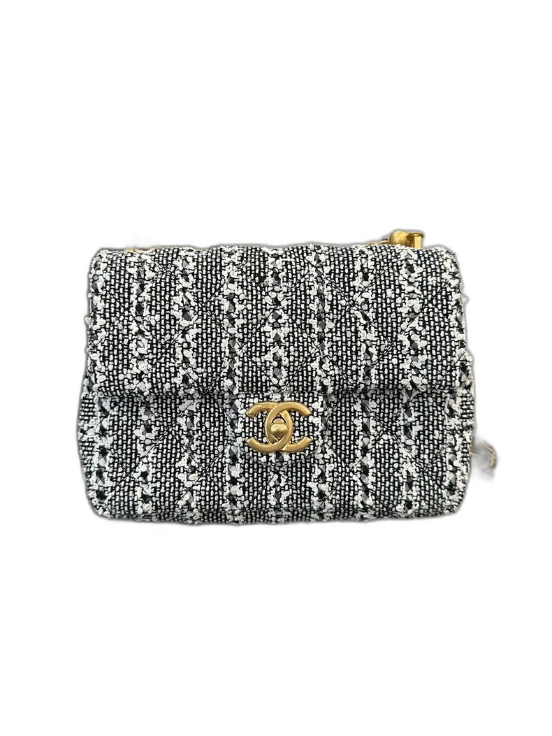 Chanel Black and White Shoulder Bag