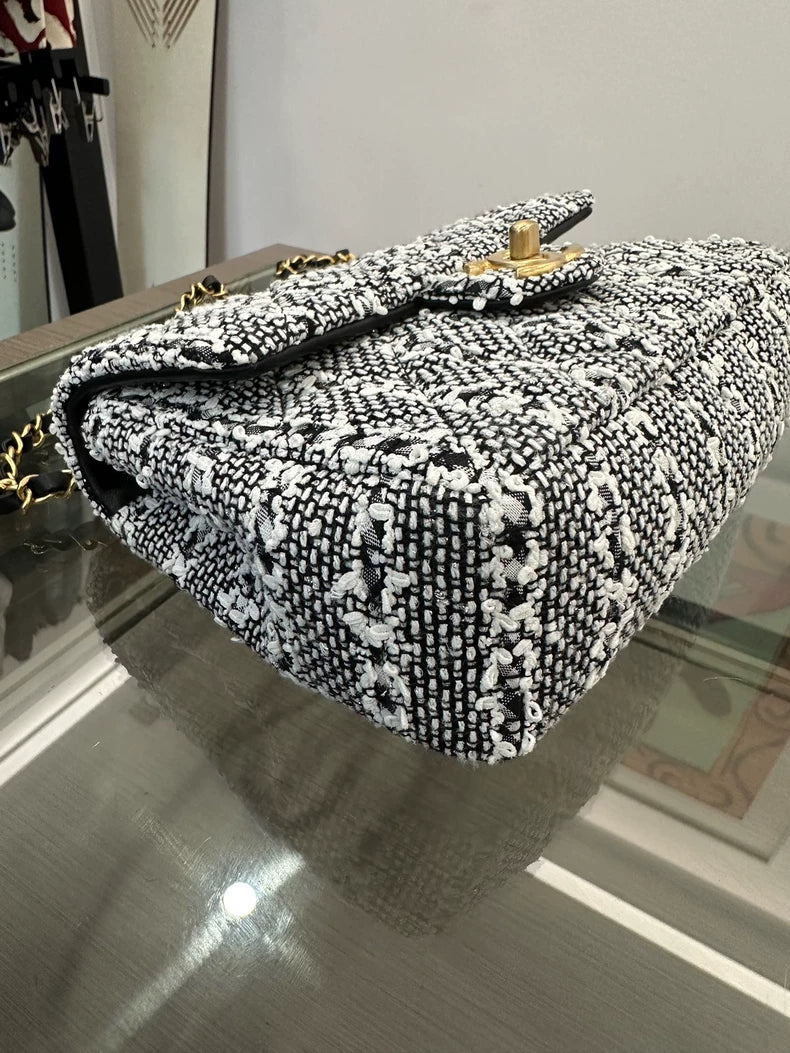Chanel Black and White Shoulder Bag