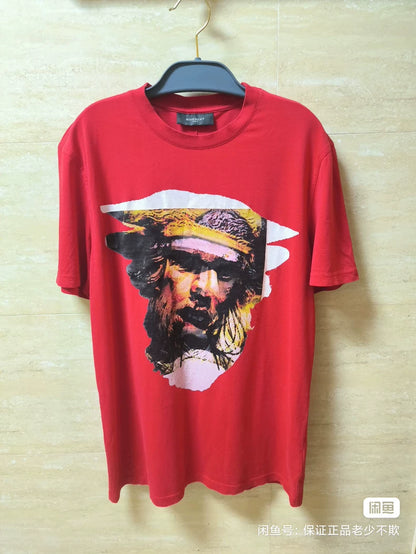 Givenchy Men's Red Graphic Print T-Shirt-yf