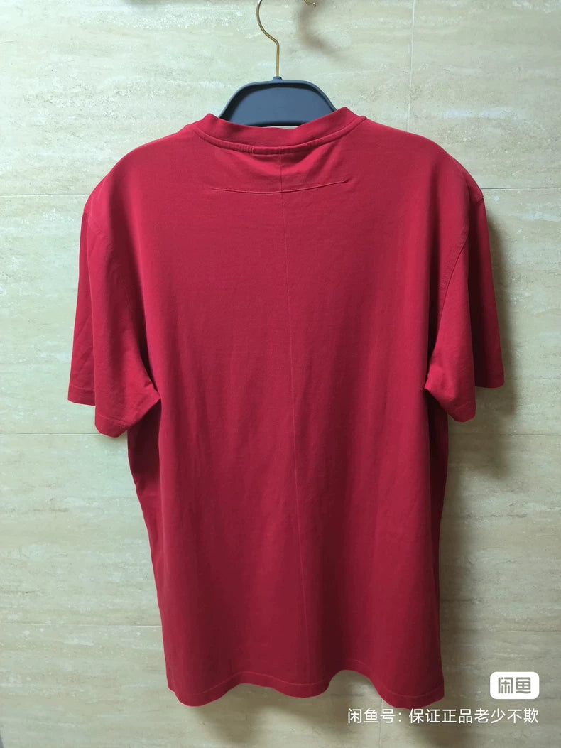 Givenchy Men's Red Graphic Print T-Shirt-yf