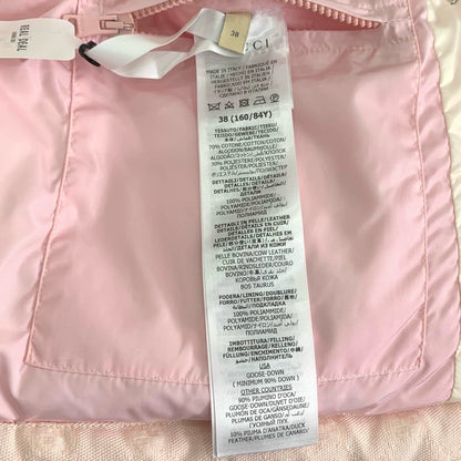 Gucci Pink White Color Block Puffer Vest