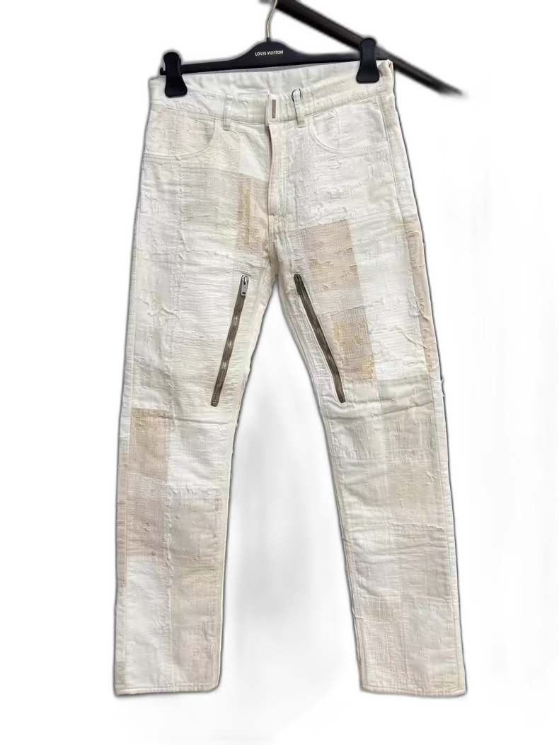 Givenchy White Distressed Denim Pants