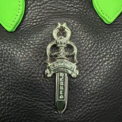 Chrome Hearts Black Green Shell Bag