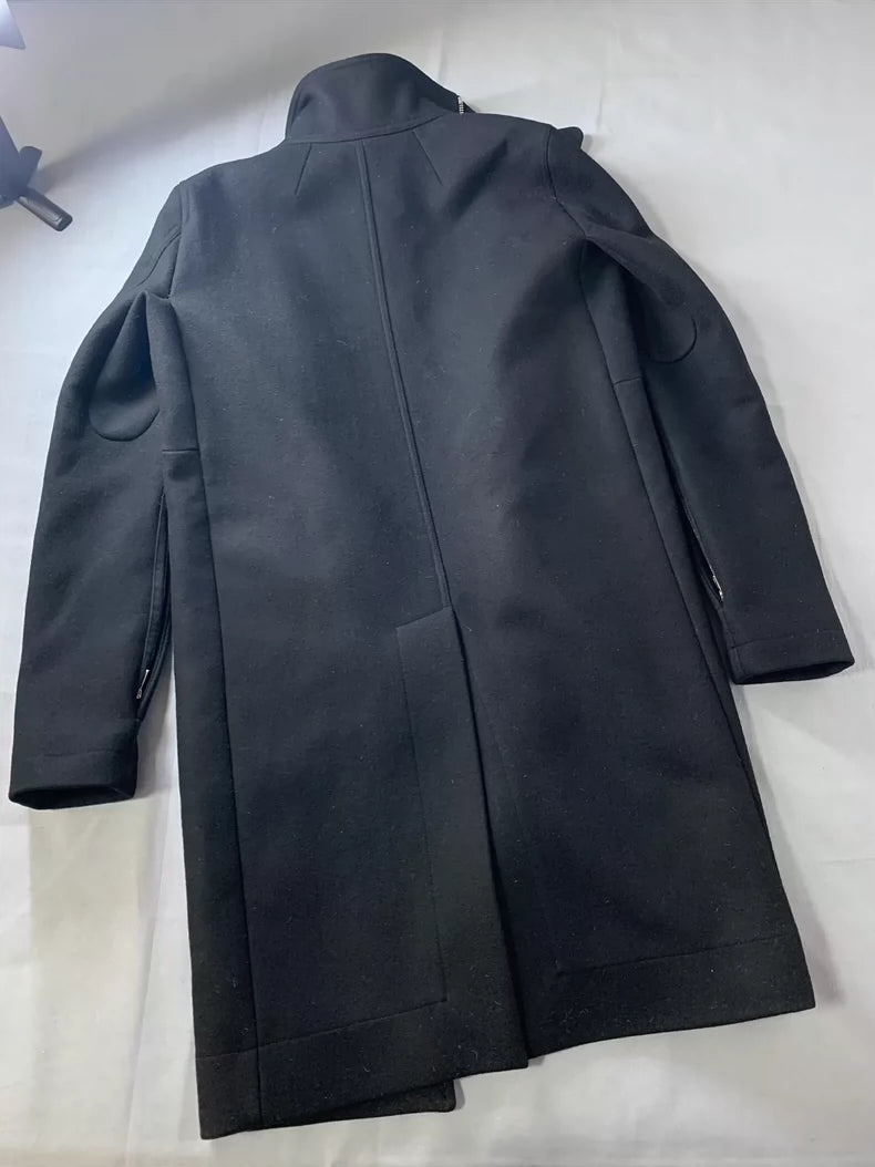 Rick Owens Long Wool Zip Coat