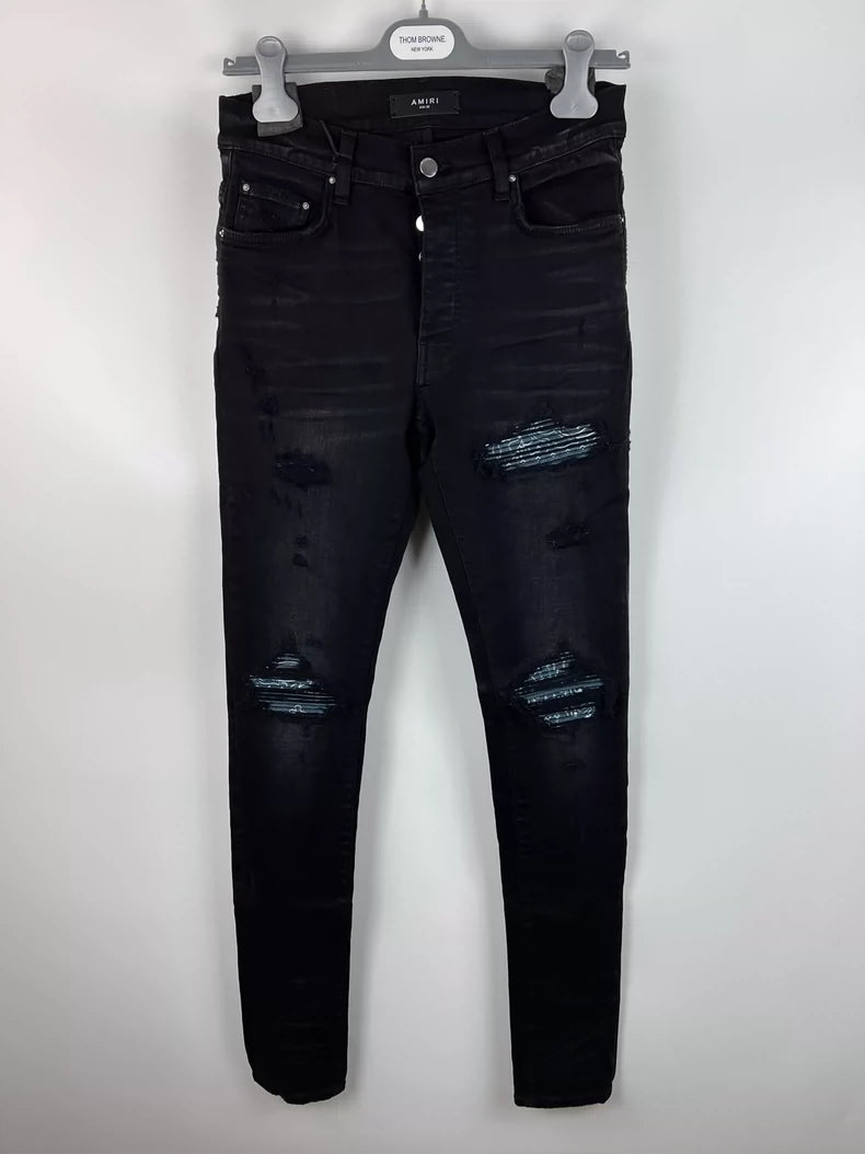 Blue Paisley Amiri Denim Jeans