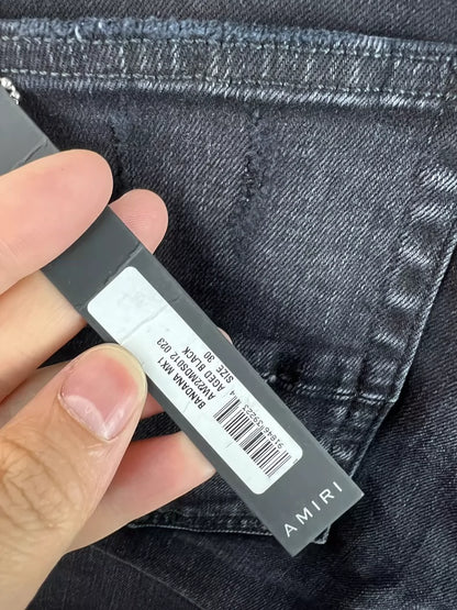 Blue Paisley Amiri Denim Jeans