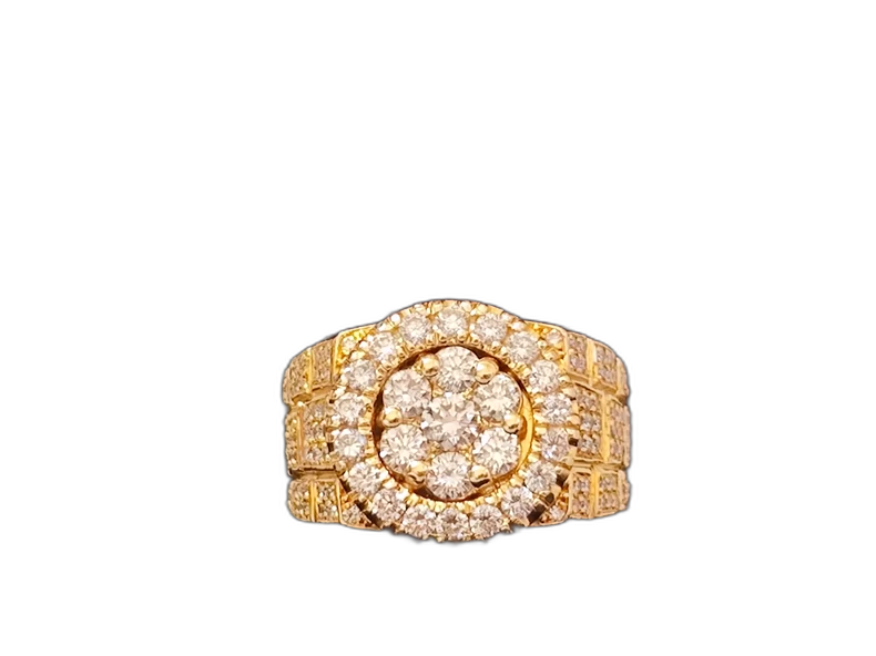 14k Gold Diamond Champion Ring