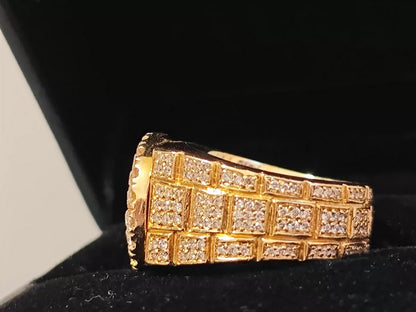 14k Gold Diamond Champion Ring