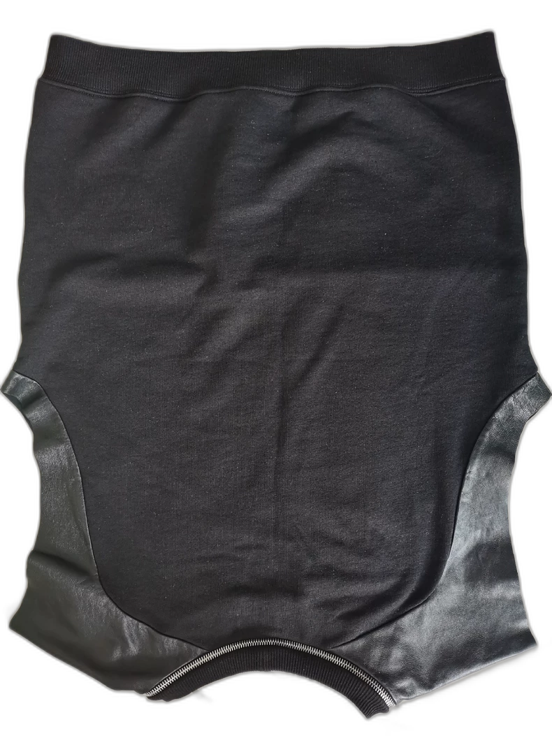 Saint Laurent Paris Wool Leather Sleeveless Vest