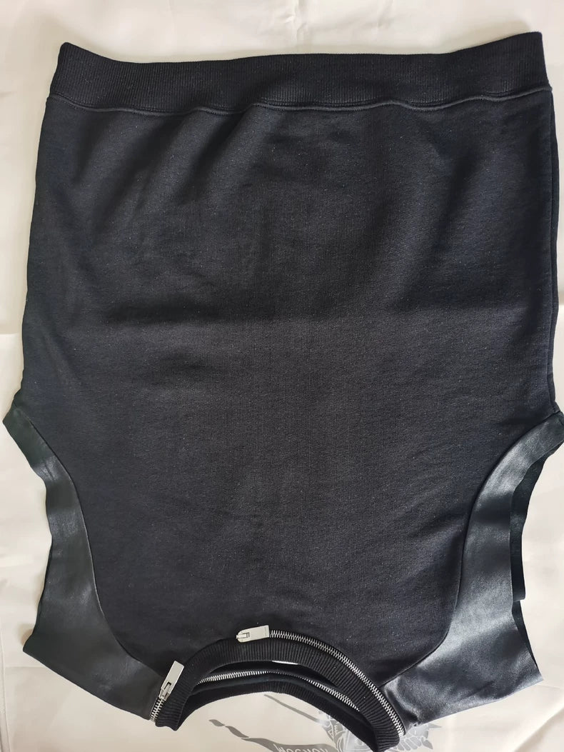 Saint Laurent Paris Wool Leather Sleeveless Vest