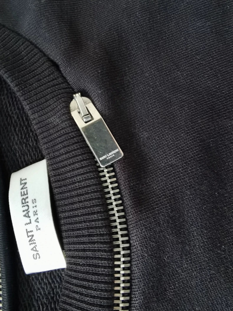 Saint Laurent Paris Wool Leather Sleeveless Vest