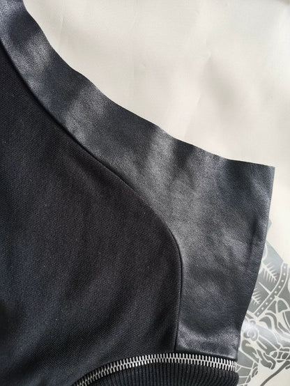 Saint Laurent Paris Wool Leather Sleeveless Vest