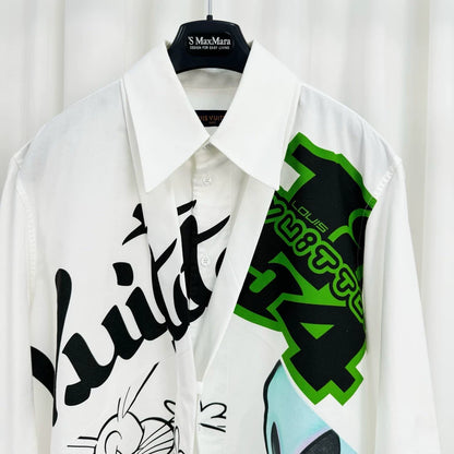 Louis Vuitton Alien Print Button Up Shirt-yf