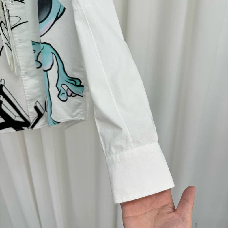 Louis Vuitton Alien Print Button Up Shirt-yf