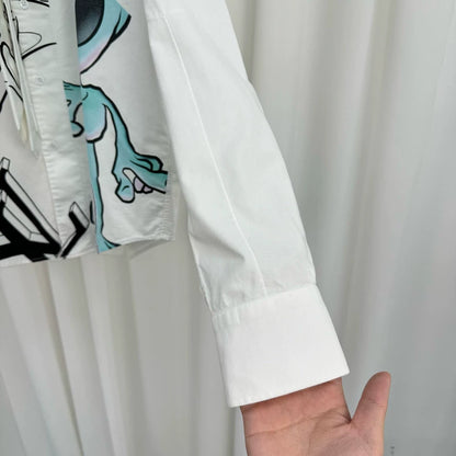 Louis Vuitton Alien Print Button Up Shirt-yf