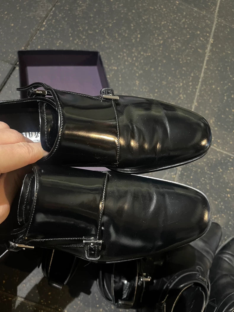 Prada Saint Laurent LV Leather Shoes Bundle
